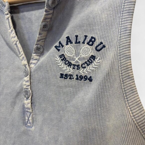 Stitch & Pine Malibu Sports Club Crop Tank Top Size Small - Picture 4 of 4